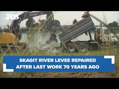 Emergency levee repairs happening along Skagit River