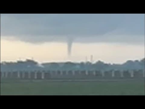 Funnel cloud spotted near Chocolate Bayou in Galveston County