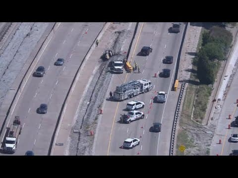 All southbound lanes of DNT at Gaylord Parkway reopened after crash