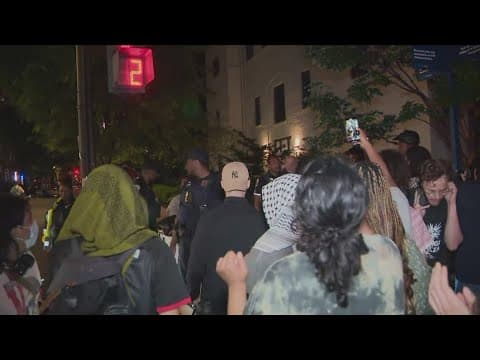 DC Police break up George Washington University encampment, 33 people arrested