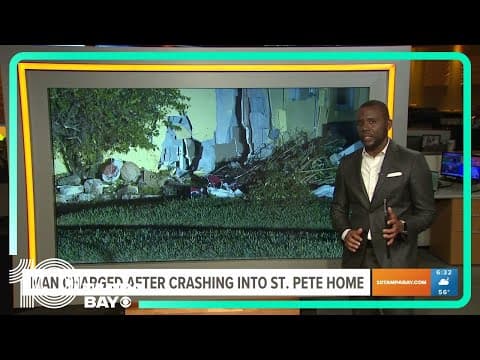 Charges filed against driver who crashed into St Pete home