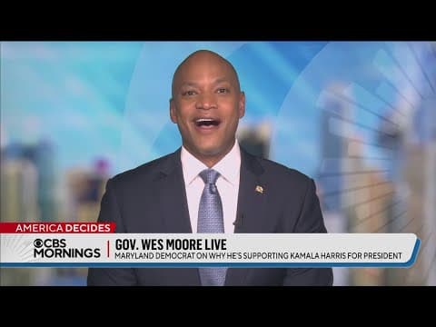 Maryland Gov. Wes Moore says he has "no interest" in in being Kamala Harris' VP pick