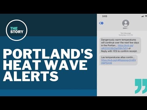 Yes, Multnomah County is sending out phone alerts about the heat wave