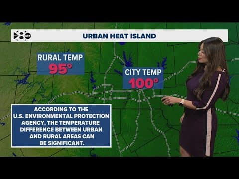 Here's why it's hotter in the city compared with rural areas