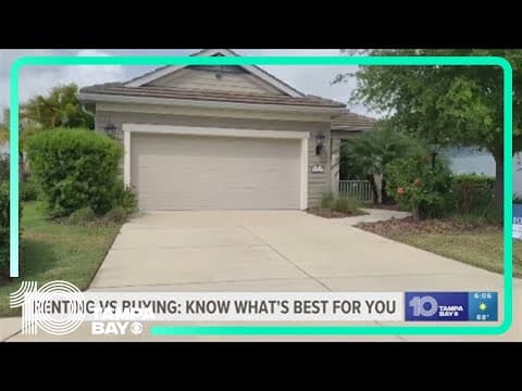 Is it more affordable to rent or buy a house in the Tampa Bay area?