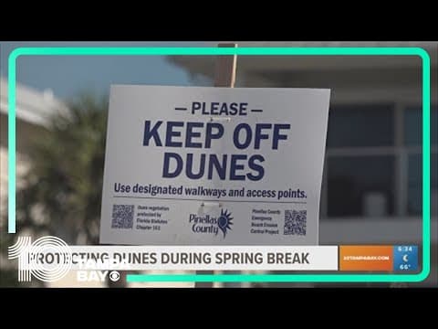 Florida's beach dunes threatened by spring breakers