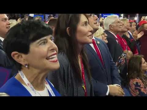 RNC attendees celebrate Donald Trump's VP nomination