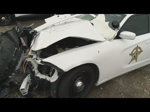 Drunk drivers arrested after crashing into Johnson County sheriff's deputies