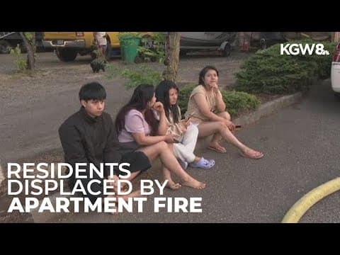 Dozens displaced after massive Portland apartment fire