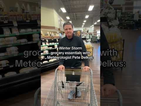 ❄️ Ready for snow, North Texas? Here, Pete Delkus shares some snowstorm grocery shopping tips. #dfw
