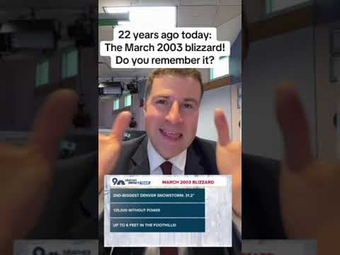 22 years ago: The March 2003 blizzard in Denver