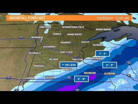 WATCH LIVE: Heavy snow expected in southern MN