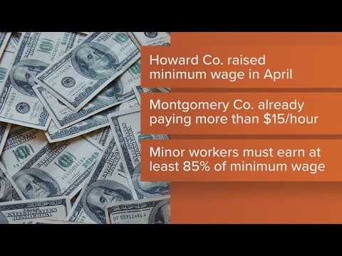 The Maryland minimum wage is going up in 2024