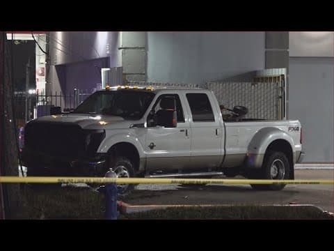 Man shot after someone tried to break into his truck along the North Freeway