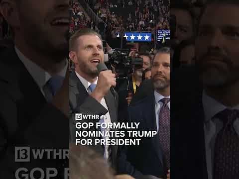 Trump formally nominated by GOP