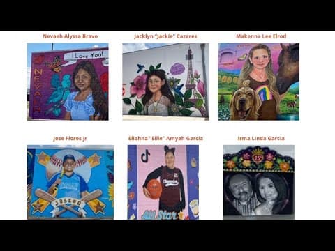 Murals honor 19 children, 2 teachers killed in Uvalde