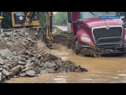 TDOT gives update on I-40 in Cocke Co. as crews work to clear water and mud