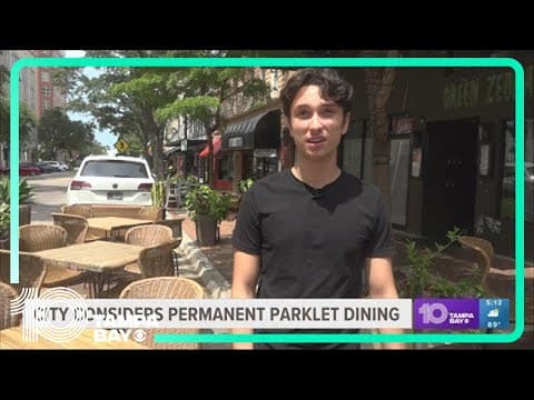City of Sarasota considers permanent parklet dinning