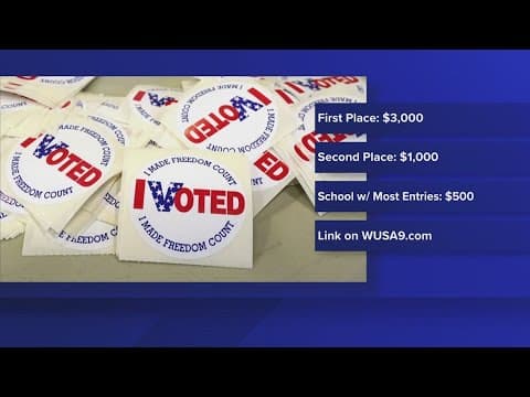 Prince William Co. is holding an 'I Voted' sticker design contest for a cash prize