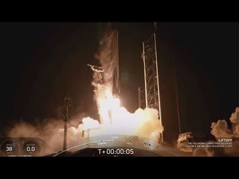 Video of SpaceX Intuitive Machine liftoff from Florida