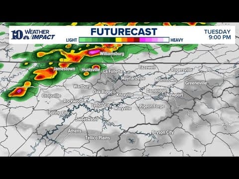 Live || Tracking storm chances in East Tennessee later tonight