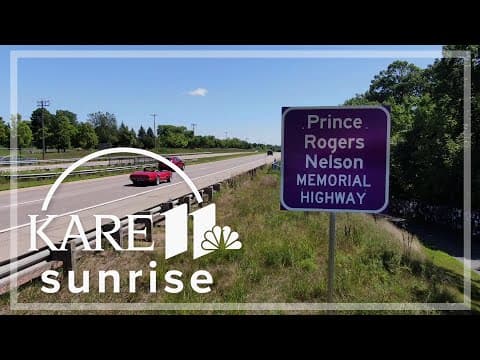 Taking a ride in a little red Corvette on Prince Rogers Nelson Highway