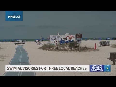 FDOH has issued a swim advisory for 3 Pinellas County beaches. Here's why