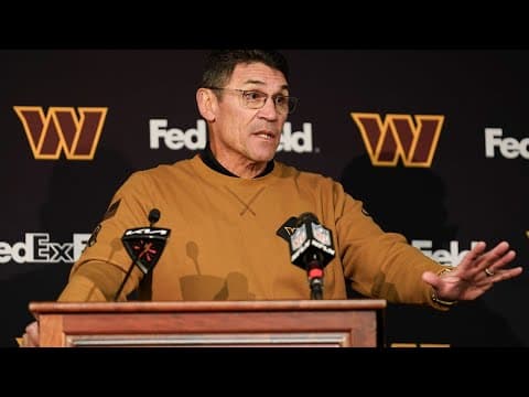 Full interview: Ron Rivera laments 'missed opportunities' in Giants loss