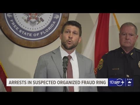 Florida Attorney General James Uthmeier announces organized fraud ring arrests