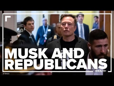 Elon Musk leaves Capitol Hill after meeting with Republicans who discuss turning DOGE cuts into law