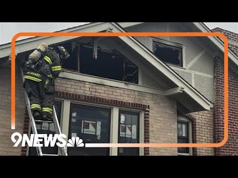 Firefighters battle house fire near Sloan's Lake