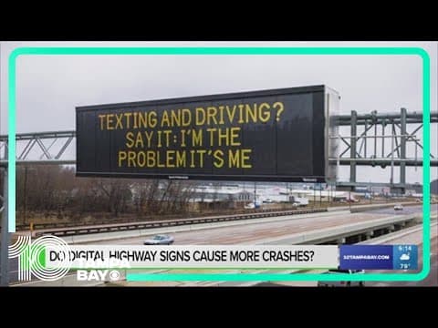 Digital highway signs could be more distracting than helpful, but it depends on the message