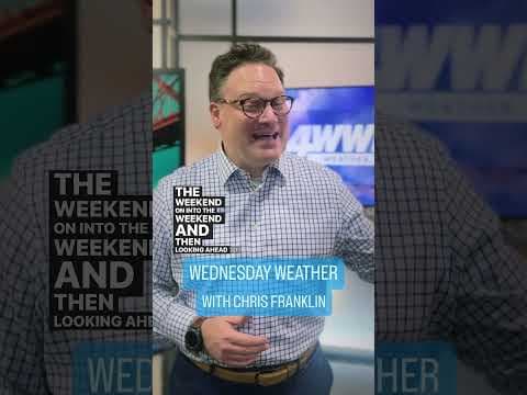 Wednesday Weather with Chris Franklin