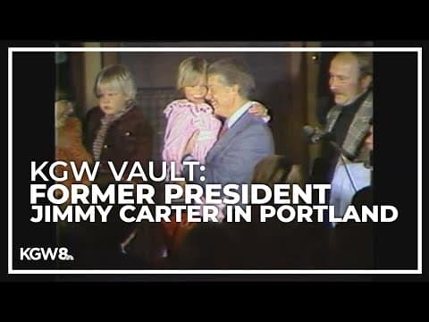 Archive video: Former President Jimmy Carter arrives in Portland for 1978 presidential visit