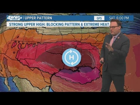 New Orleans Weather: Heat is back with temps in the 90s, rain chances next week