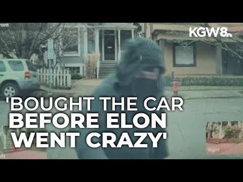 Portland Tesla owner's car vandalized during Super Bowl