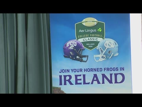 TCU's football team will play its 2026 season opener in Dublin, Ireland