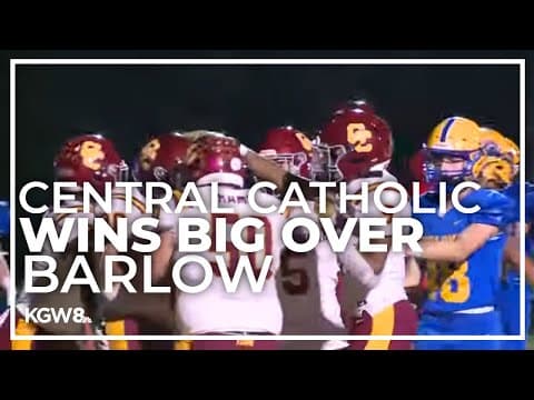 Central Catholic wins big over Barlow | Friday Night Football