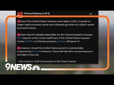 China makes announcement on back-and-forth tariffs with the US