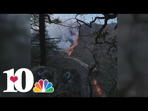 Black Bear Fire continues to grow along I-40 in North Carolina near the Tennessee state line