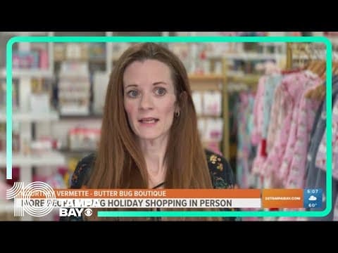 More people doing their holiday shopping in person