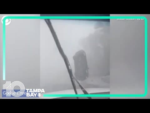 Tornado flips car as Idalia moves through South Carolina