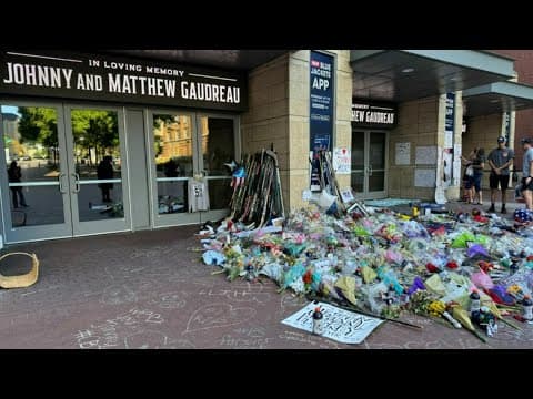 Candlelight vigil for Johnny and Matthew Gaudreau