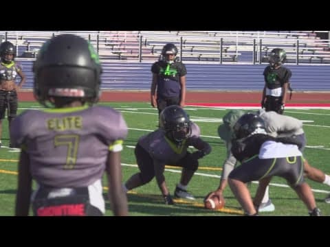 Youth football team promoting anti-violence at DC event