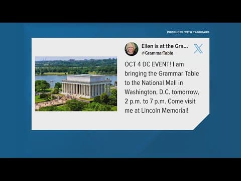 Visit the 'Grammar Table' on the mall tonight