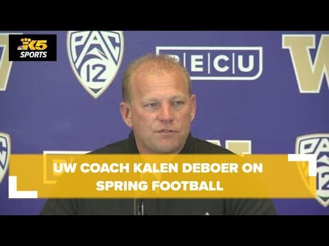 UW coach Kalen DeBoer on spring football