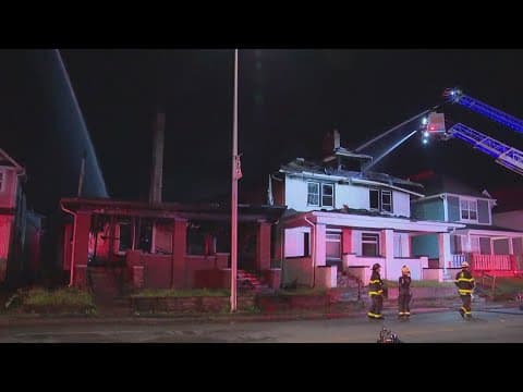 LIVE | Indy firefighters battle triple residence fire on Indy's near north side