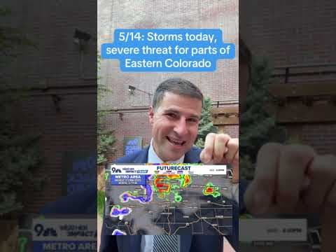 Storms today, severe threat for parts of eastern Colorado