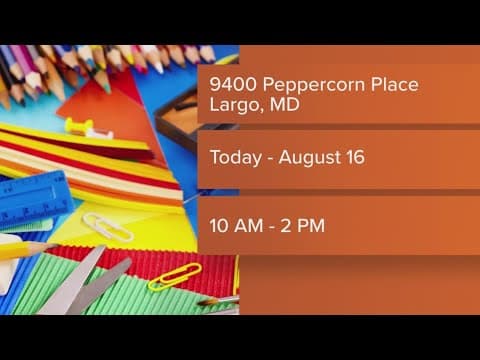 School supply drive in Prince George's County
