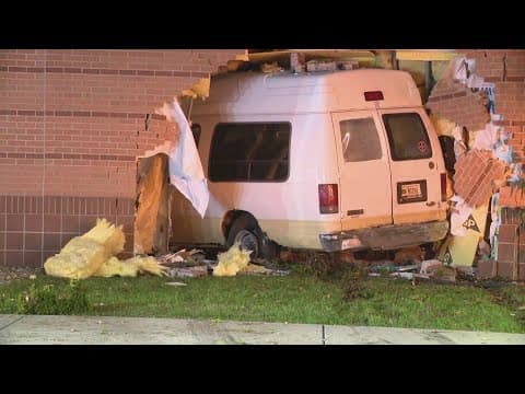 Van crashes into classroom at elementary school on Indianapolis' southwest side